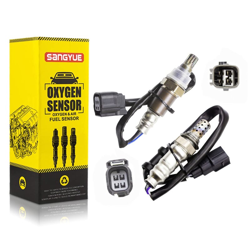 Sangyue Air Fule Ratio O2 02 Oxygen Sensor for Honda Civic 2006 2007 2008 2009 2010 2011 2012 2013 1.8L Sensor 1 Sensor 2 Upstream + Downstream 2PCS - Image 1